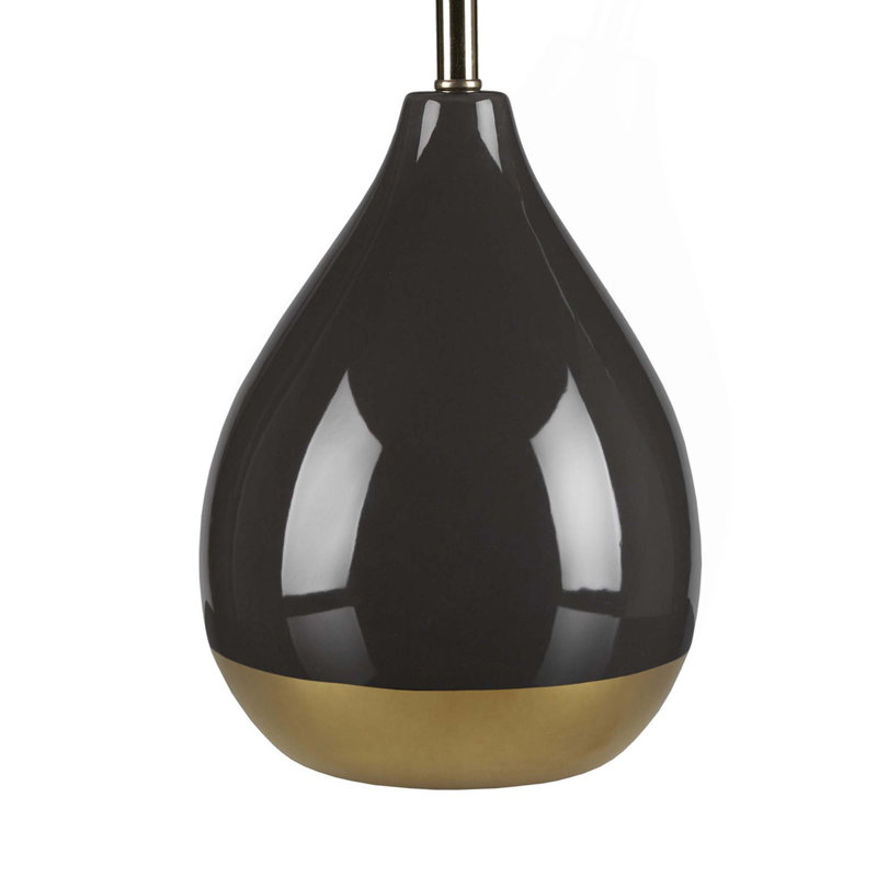 2-Tone Table Lamp Set Of 2, Black/Gold