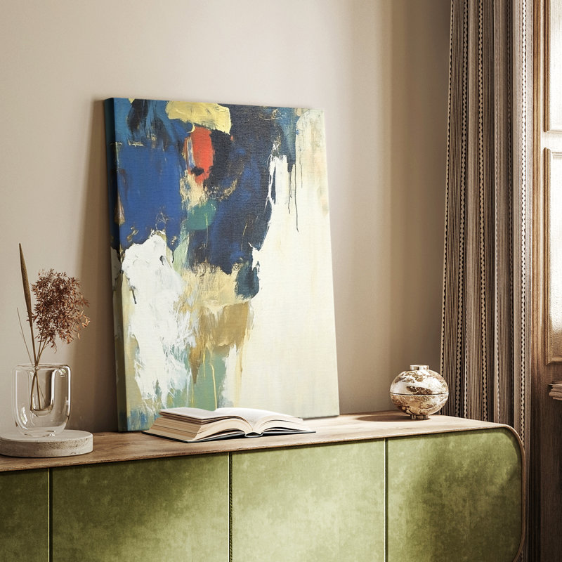 Série ABSTRACT DCCDXIX - Toile tendue avec châssis Premium - Prêt à être accroché, H 18 po x l 12 po