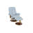 Keanna Manual Swivel Standard Recliner with Ottoman - 360° Swivel, 133° Recline