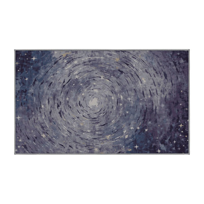 Machine Washable Gray Area Rug