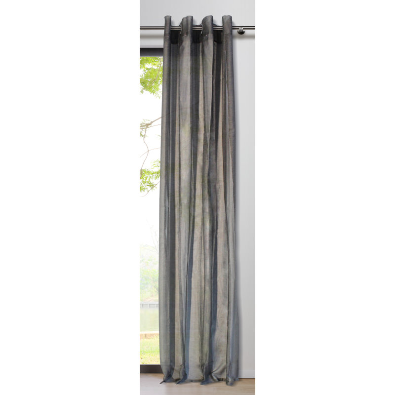 Gardine Soft mit Ösen (1 Stück), transparent, Taupe