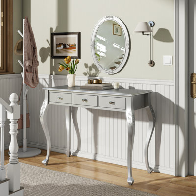 Meuble-lavabo avec miroir ovale 41 po Alara (sans tabouret)
