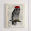 Hipster Owl Print by Michelle Bennett-25708598