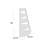Glasco Lya 60 Inch Corner Shelf, 4 Tier Etagere V Ladder Bookcase, Taupe-1106447102-1179282057