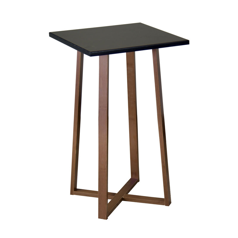 Support pour plante à piédestal Alfie-Thomas, Caramel / noir