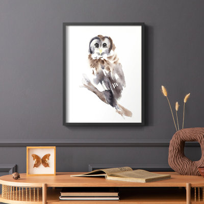 Impression encadrée Barred Owl Impressions II - bois massif