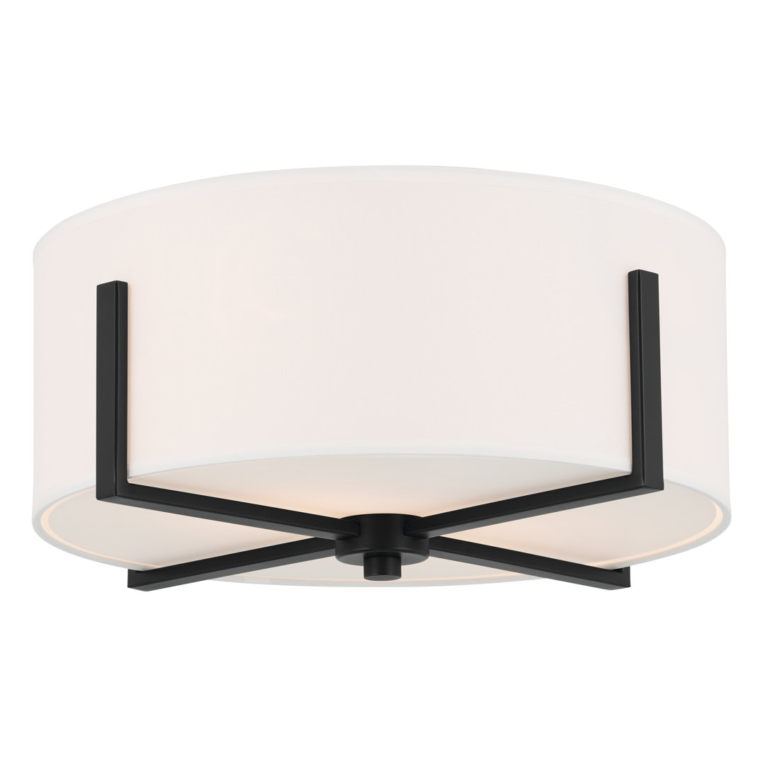 Debbie Fabric Flush Mount Brayden Studio® Fixture
