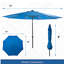 Parasol solaire à DEL avec manivelle
