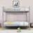 Metal Bunk Bed With Convertible Design And Safety Guardrails-2017273152-2017273155