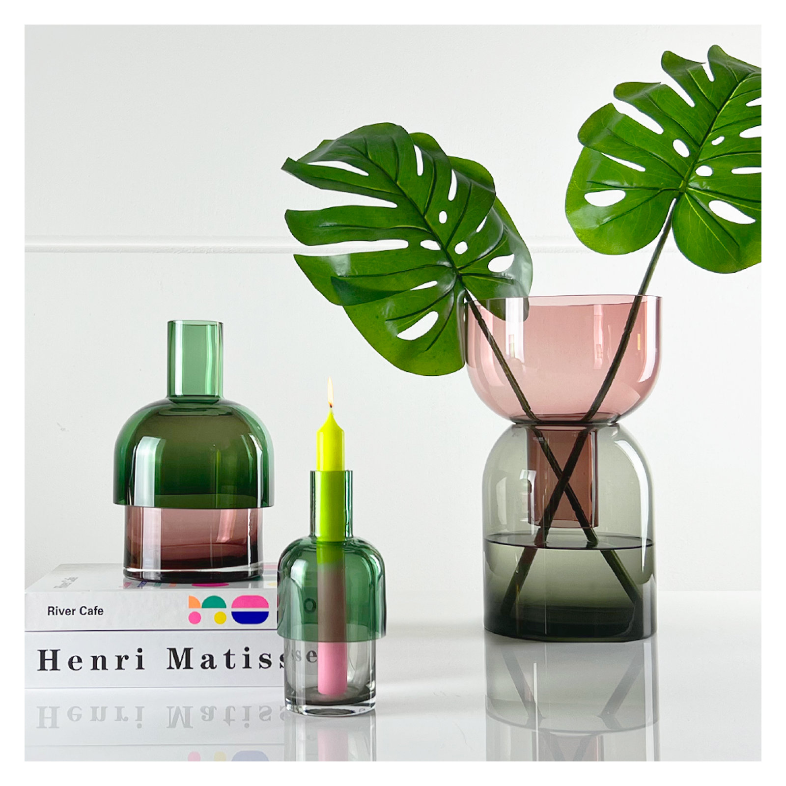  Reversible Glass Vase
