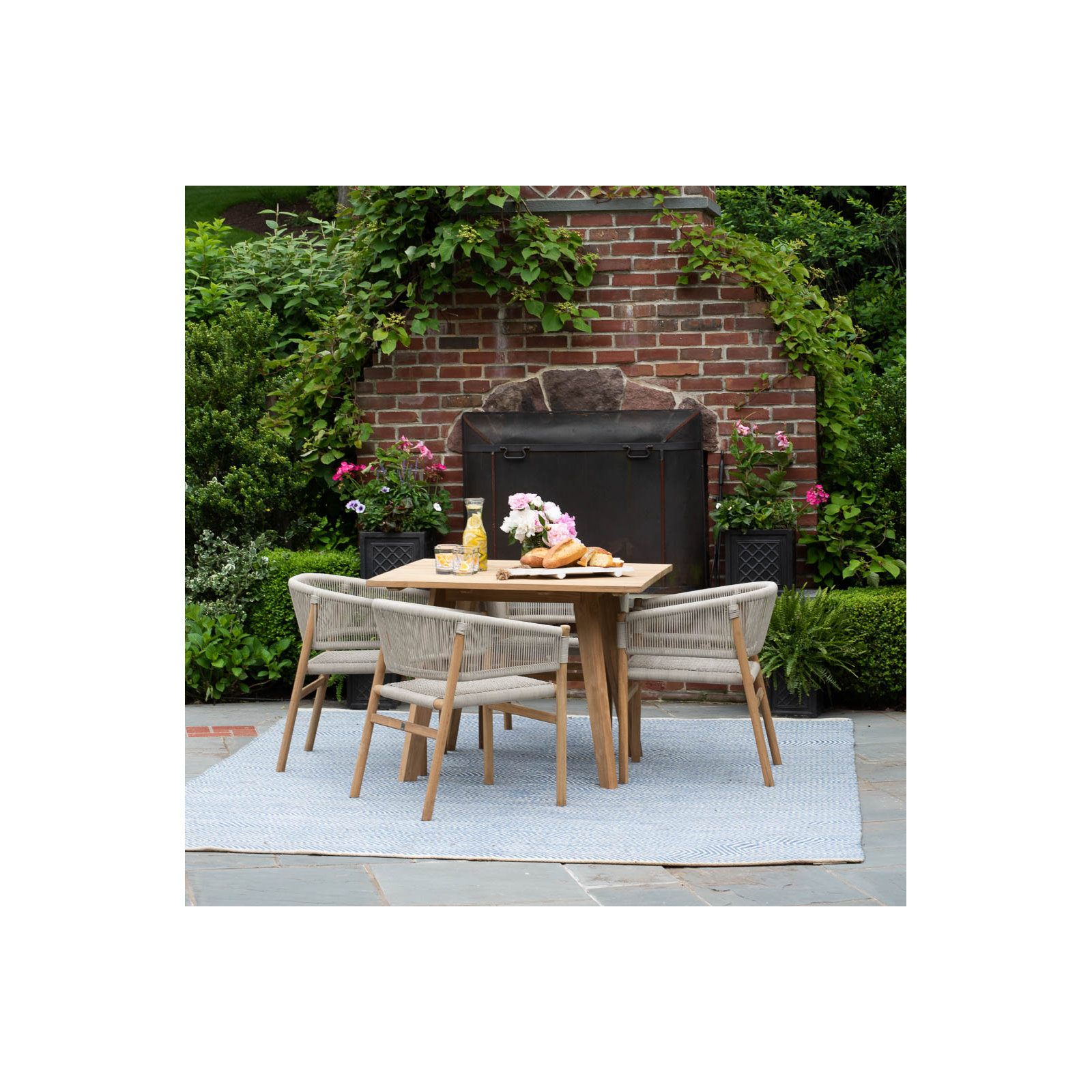 Knightly 40'' Teak Outdoor Dining Table