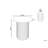 Bernando Ceramic Light Beige Side Table 