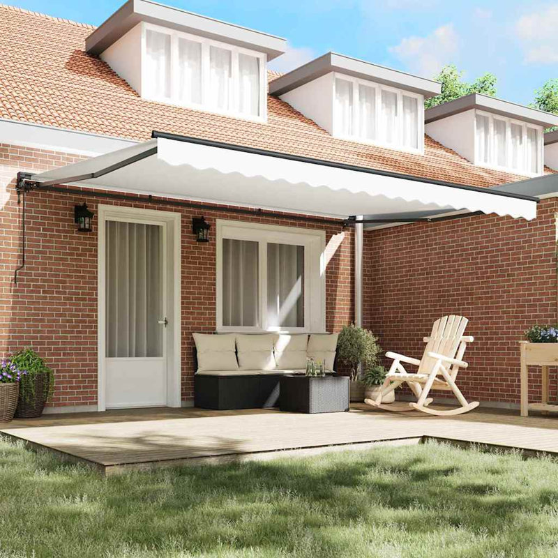 VidaXL 450cm W x 300cm D Fabric Cover Retractable Door / Window Awning