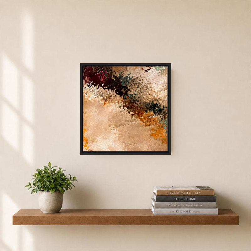 «1 Peter 5: 7 Casting Cares» par Mark Lawrence - impression sur toile, 28" H x 28" W, Black