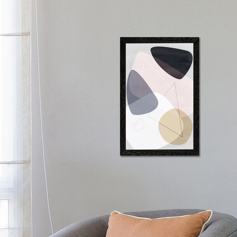 Graphic CL.B by Mareike Böhmer - Print on Canvas, Black Floater Framed, 101.6 cm H x 66.04 cm W