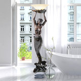 Mermaid Goddess 73" Torchiere Floor Lamp