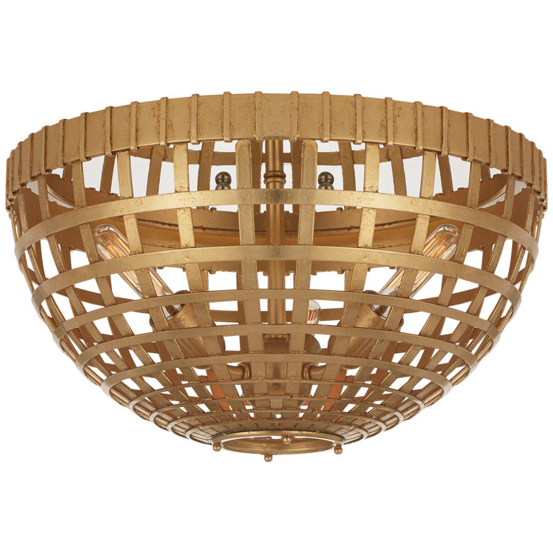 Mill 3 - Light Flush Mount, Gold