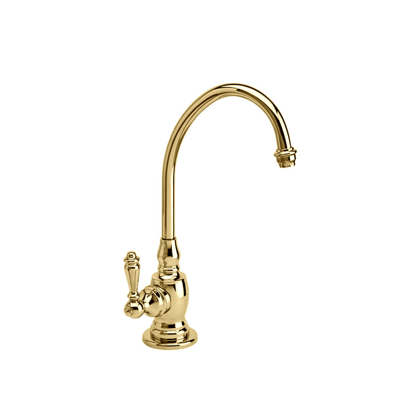 Hampton Cold Only Filtration Faucet - Lever Handle, Satin Brass, Level