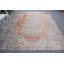 Tapis turc rétro de couleur orange Anatolian pour le salon ou le salon avec un design oriental décoratif