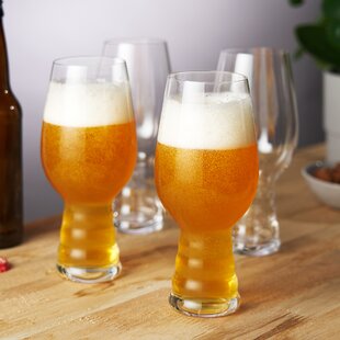 Spiegelau 4 - Piece 26.5oz. Lead Free Crystal Craft Beer Glass Glassware  Set