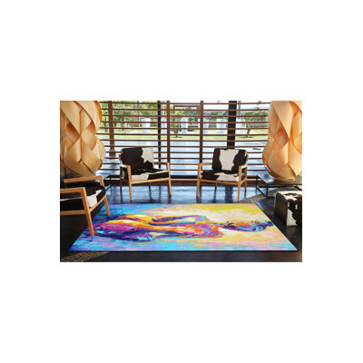 Tapis tissé à l'envers lavable à la machine