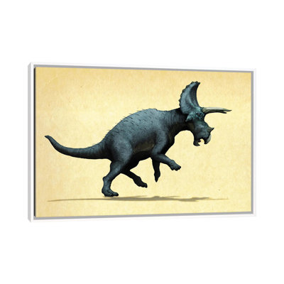 Lateral View Of A Triceratops by Paulo Leite Da Silva - Print on Canvas