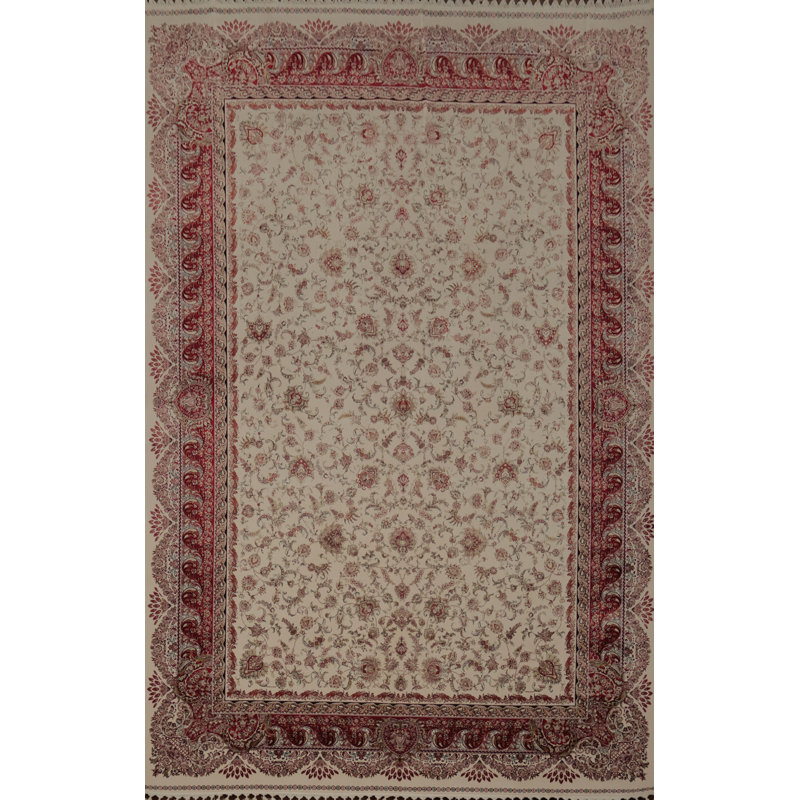 Tapis de salon traditionnel floral All-Over 7 x 10