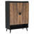 29.6 Inches  Rustic Brown Wooden Shoe Cabinet With Doors-1261753041