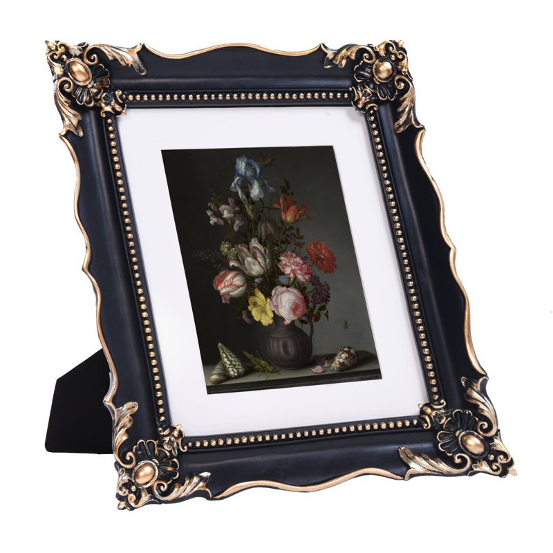 Tyaskin Picture Frame with Mat, Black