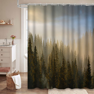 Rideau de douche Natural Forest