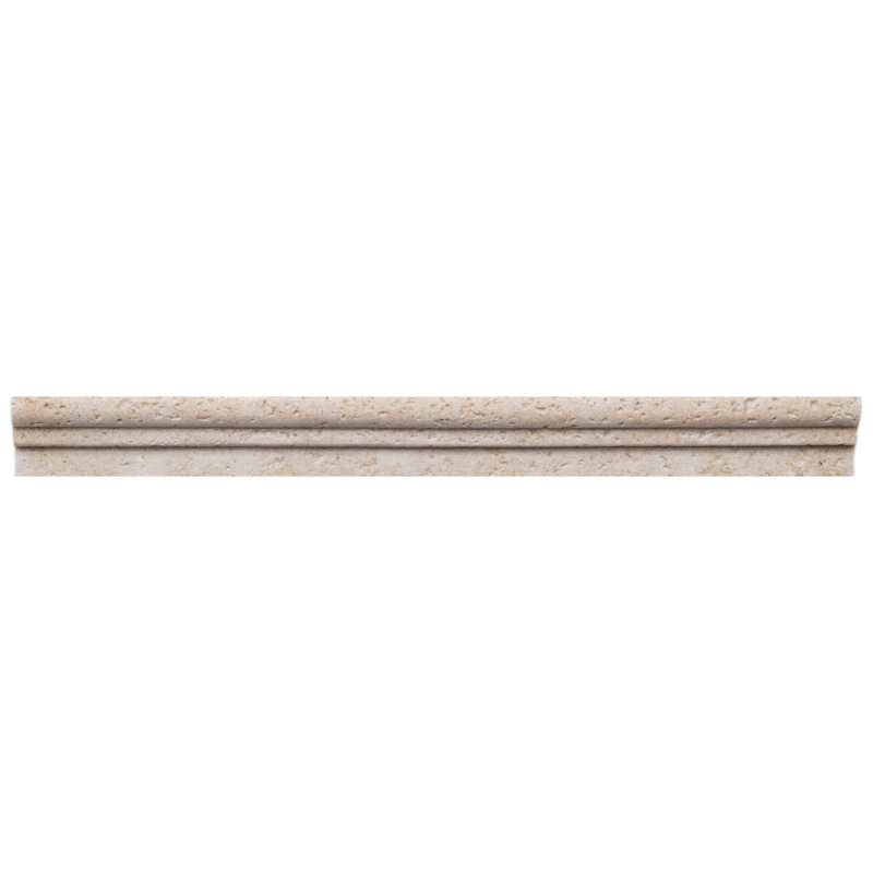 Dallas 12" x 1" Matte Resin Chair Rail Tile Trim in Tan, Aventino