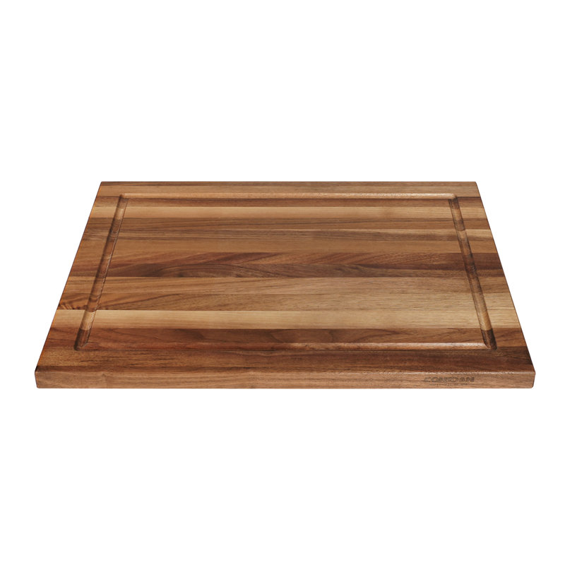 CONSDAN Wood Cutting Board for Kitchen, 16 x 12, Soild Birch Wood, Edge Grain, Chopping Board, Butcher Block with Juice Groove, Prefinished with Food-Safe Oil, 3/4'' Thick