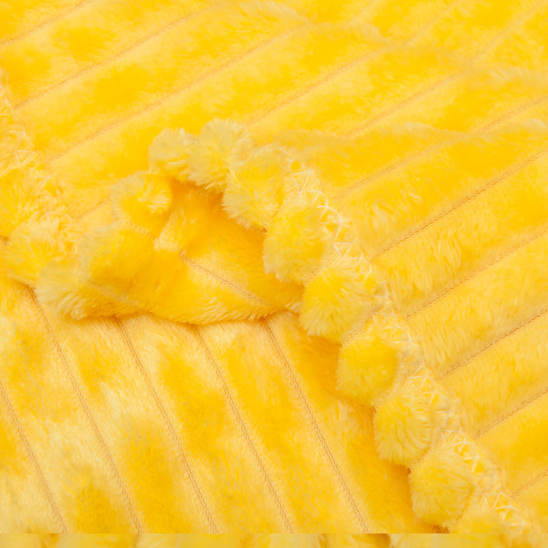 Couverture en peluche flanelle pour tout-petits, couverture moelleuse réversible pour bébé, 30 po x 40 po - NTBAY, Jaune