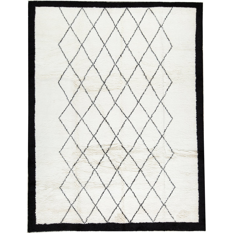 Moroccan Wool Geometric Area Rug