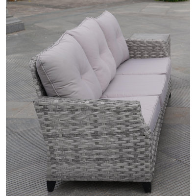 Natascha Outdoor Patio Sofa with Cushion by Direct Wicker