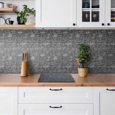 Atrell 30 x 30 cm PVC Tile in Black