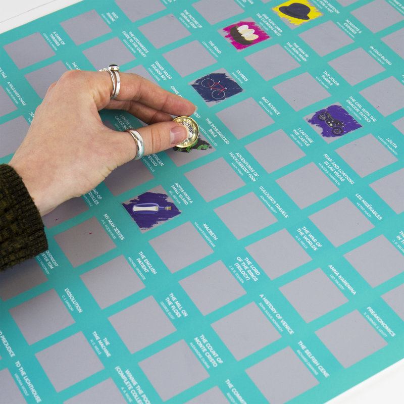 100 Books Bucket List - Rectangle Print