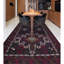 Tapis noir et rouge de haute qualité noué à la main