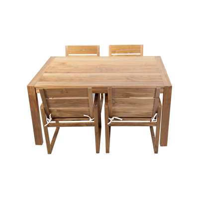 Kortnie 5 - Piece Solid Wood Dining Set