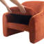 Fauteuil demi-tonneau rembourré Esly-1133026379