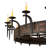 18 - Light Dimmable Wagon Wheel Chandelier