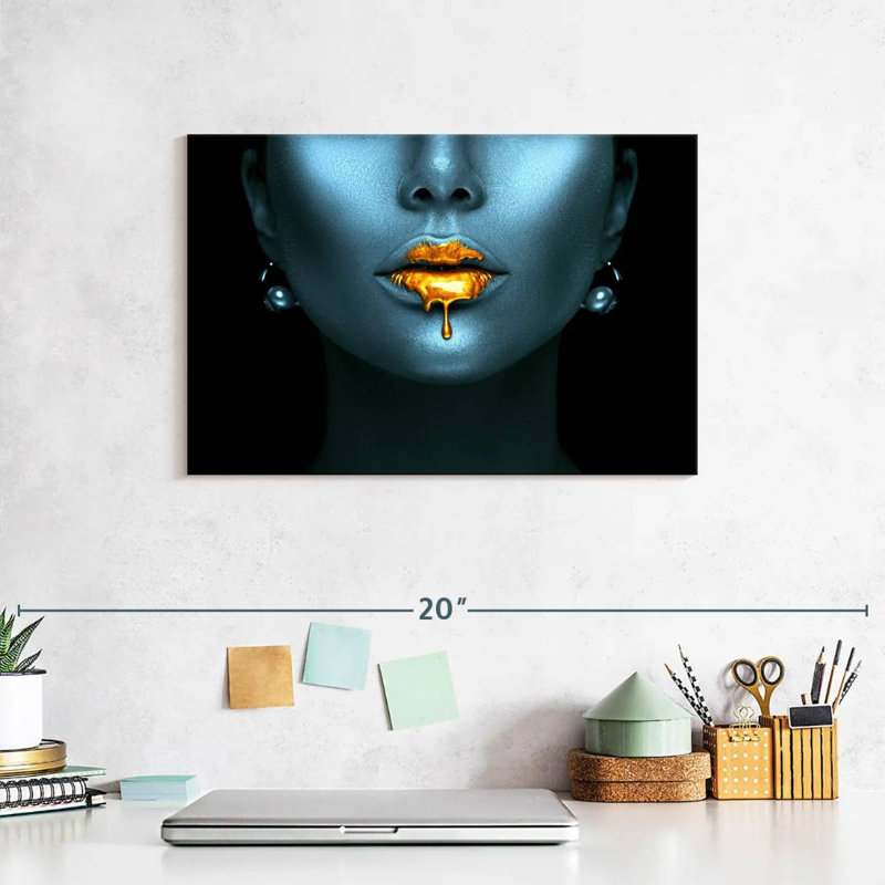 Shuttleworth Liquid Gold Lips, 8" H x 12" W