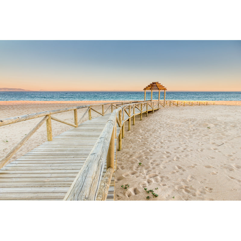 Wooden Boardwalk To The Beach by Ajcabeza - Wrapped Canvas Print, 51cm H x 76cm W