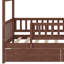 Lit en bois avec deux tiroirs-972733560