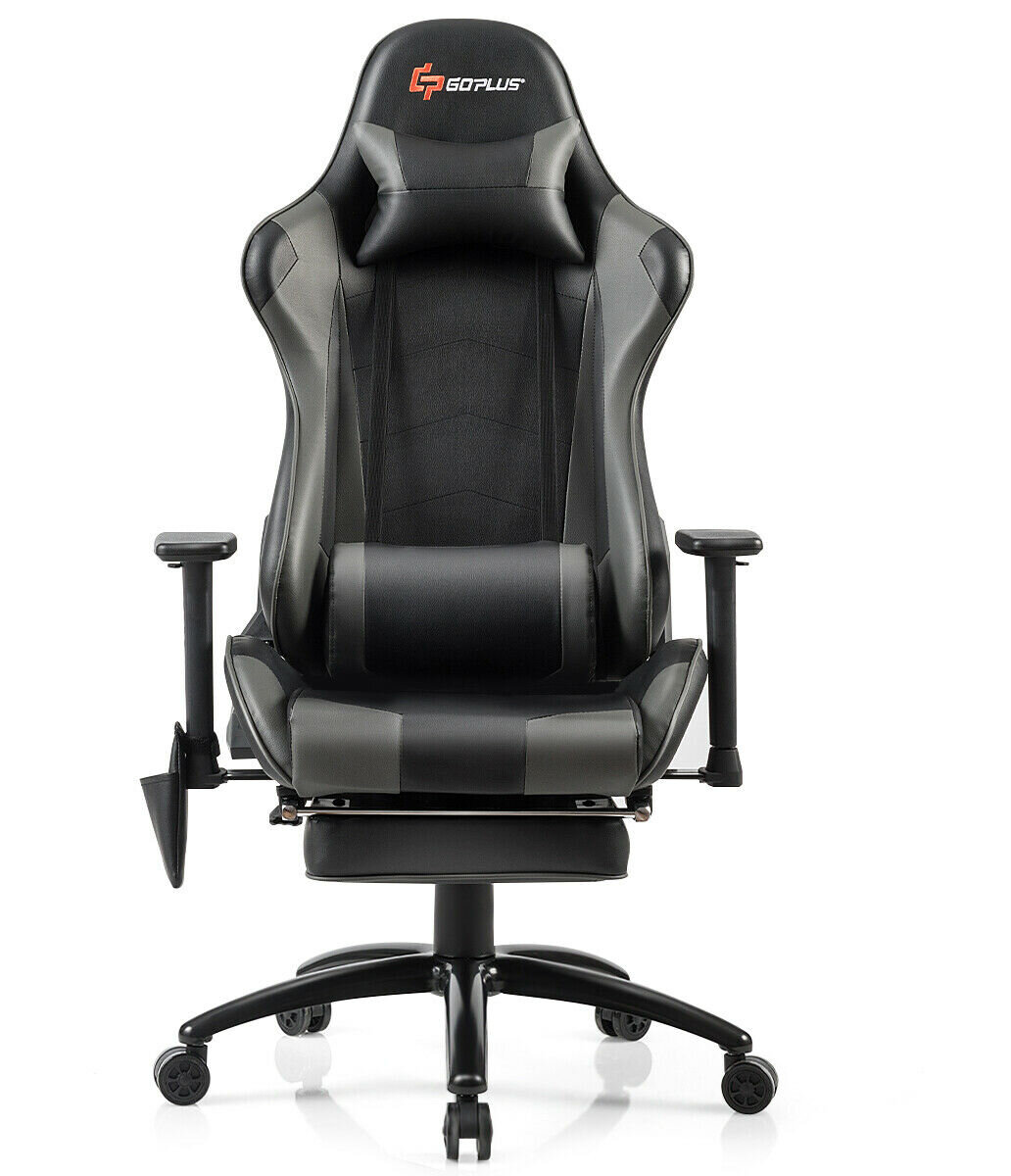 Costway Reclining Ergonomic Leather Swiveling PC & Racing