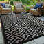 Tapis extérieur / intérieur beige / noir-2062199619