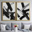 Black Magic I - ensemble de 2 peintures sur toile encadrées-724949169-724949173