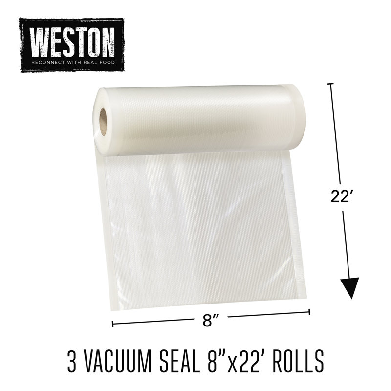 8 po Weston x 22 pi Rouleaux de scellage sous vide