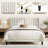 Upholstered Bed Frame with Channel Tufted Headboard-124323809-97872335