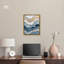 Art moderne abstrait bleu sur toile Layer Of A Wave par Art Remedy-104628109-104628119
